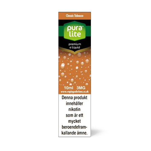 Pura Lite | Classic Tobacco i gruppen E-Juice / 10ml E-vätska hos Eurobrands Distribution AB (Elekcig) (classictobacco-puralite)