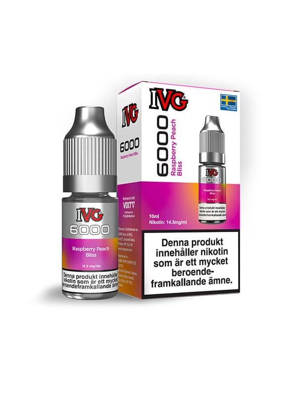 IVG 6000 - Nicsalt Raspberry Peach Bliss