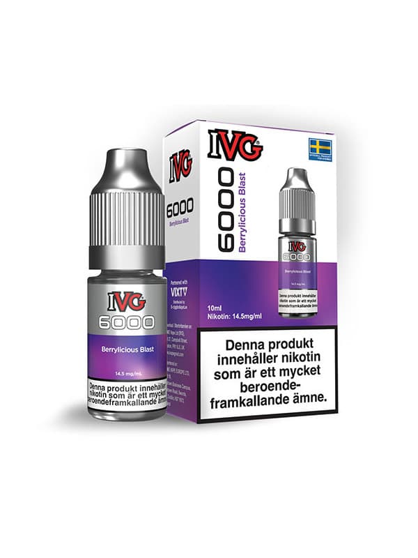 IVG 6000 - Nicsalt Berrylicious Blast