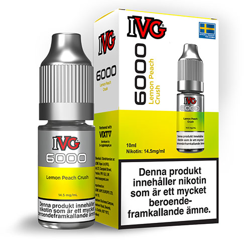 IVG 6000 - Nicsalt Lemon Peach Crush i gruppen E-Juice / Nikotinsalt hos NNVEN AB (Elekcig) (4250-07)