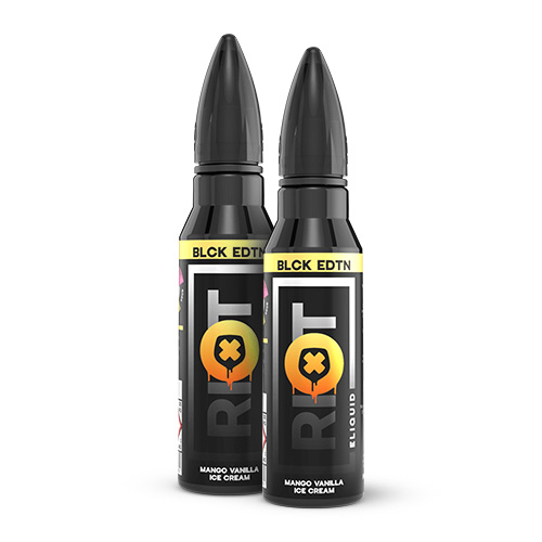 Riot Black Edition - Mango Vanilla Ice Cream (2x50ml) i gruppen E-Juice / Shortfills / Söt hos Eurobrands Distribution AB (Elekcig) (76582)