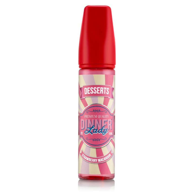 Strawberry Macaroon (Shortfill) - Dinner Lady Desserts i gruppen E-Juice / Shortfills / MÄRKEN / Dinner Lady hos Eurobrands Distribution AB (Elekcig) (90520)