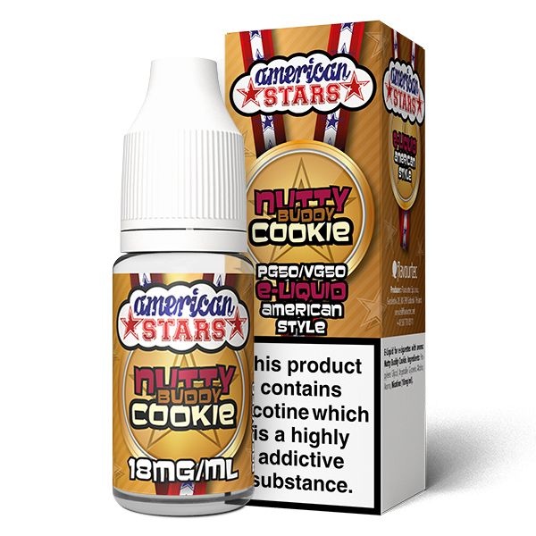 American Stars | Nutty Buddy Cookie | 50VG i gruppen E-Juice / 10ml E-vätska hos Eurobrands Distribution AB (Elekcig) (American-Stars-Nutty-Budd)