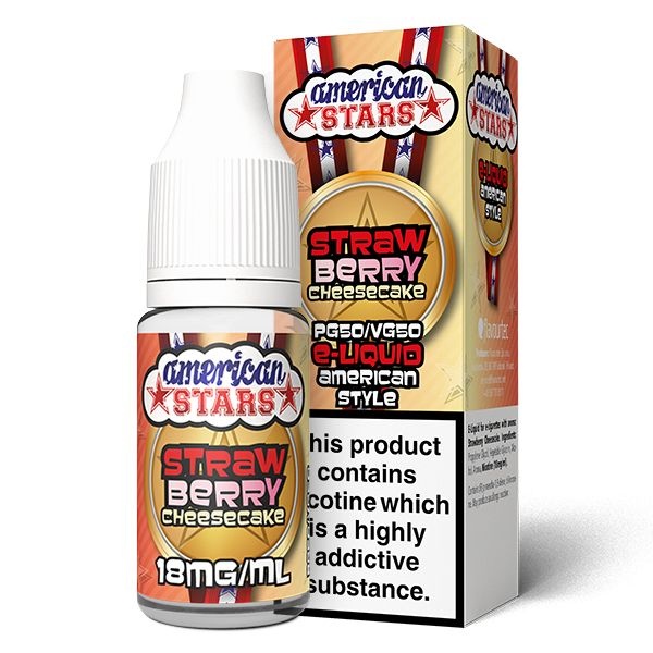 American Stars | Strawberry Fields Forever | 50VG i gruppen E-Juice / 10ml E-vätska hos Eurobrands Distribution AB (Elekcig) (American-Stars-Strawberry)