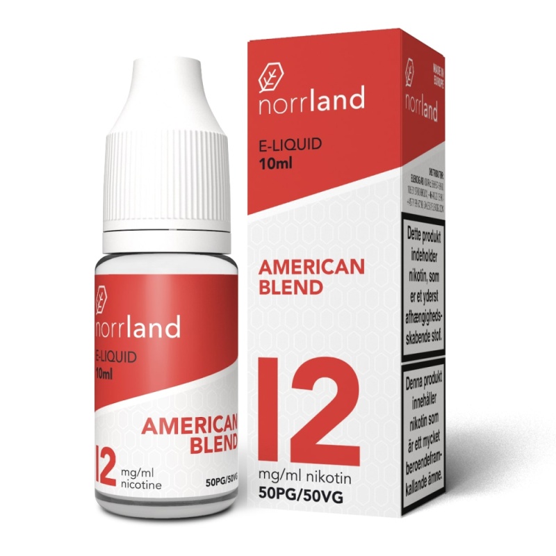 Norrland | American Blend | 50VG i gruppen E-Juice / 10ml E-vätska hos Eurobrands Distribution AB (Elekcig) (Norrland-AmericanRed-50VG)