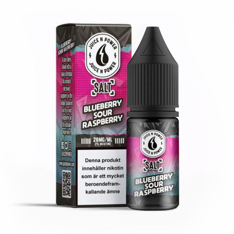 Juice N Power (Nicsalt) | Blueberry Sour Raspberry  i gruppen E-Juice / Nikotinsalt hos Eurobrands Distribution AB (Elekcig) (jnp-blue-sour-rasp-salt)