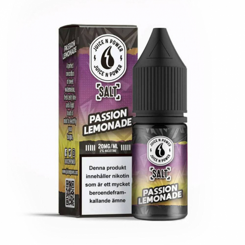 Juice N Power (Nicsalt) | Passion Lemonade i gruppen E-Juice / Nikotinsalt hos Eurobrands Distribution AB (Elekcig) (jnp-passion-lemonade-salt)