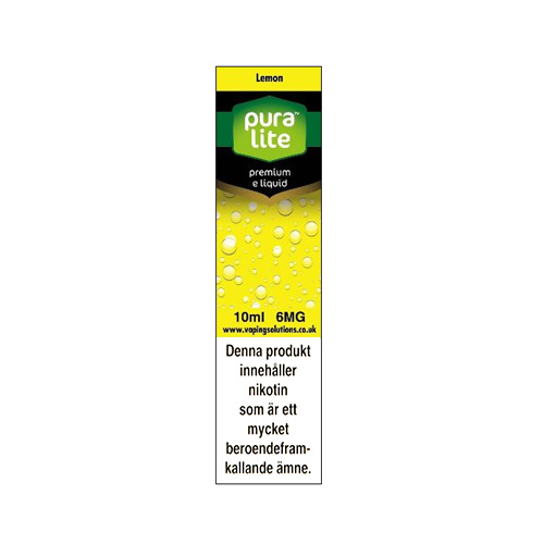 Pura Lite | Lemon i gruppen E-Juice / 10ml E-vätska hos NNVEN AB (Elekcig) (lemon-pura-lite)