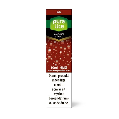 Pura Lite | Cola i gruppen E-Juice / 10ml E-vätska hos Eurobrands Distribution AB (Elekcig) (pura-lite-cola)