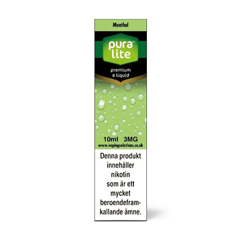 Pura Lite | Menthol i gruppen E-Juice / 10ml E-vätska hos Eurobrands Distribution AB (Elekcig) (pura-lite-menthol)
