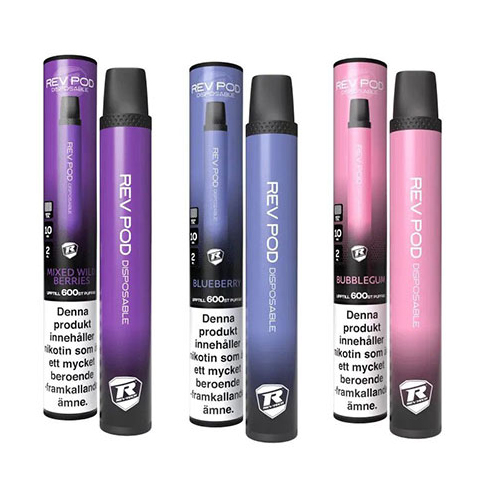 Rev Pod | Engångsvape 10mg i gruppen E-cigg / Engångs vape hos Eurobrands Distribution AB (Elekcig) (rev-pod)