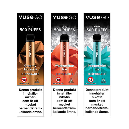 Vuse GO | Engångs Vape 10mg i gruppen E-cigg / Engångs vape hos Eurobrands Distribution AB (Elekcig) (vuse-go-engangs)