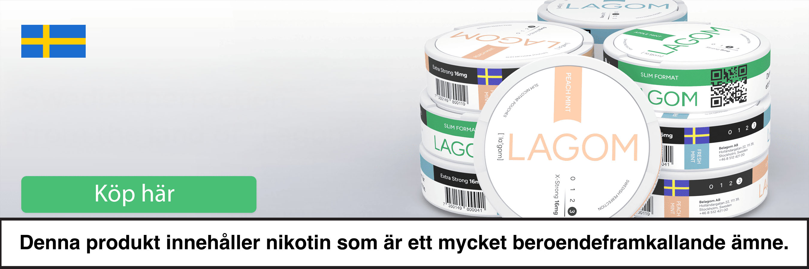 lagom vitt snus banner
